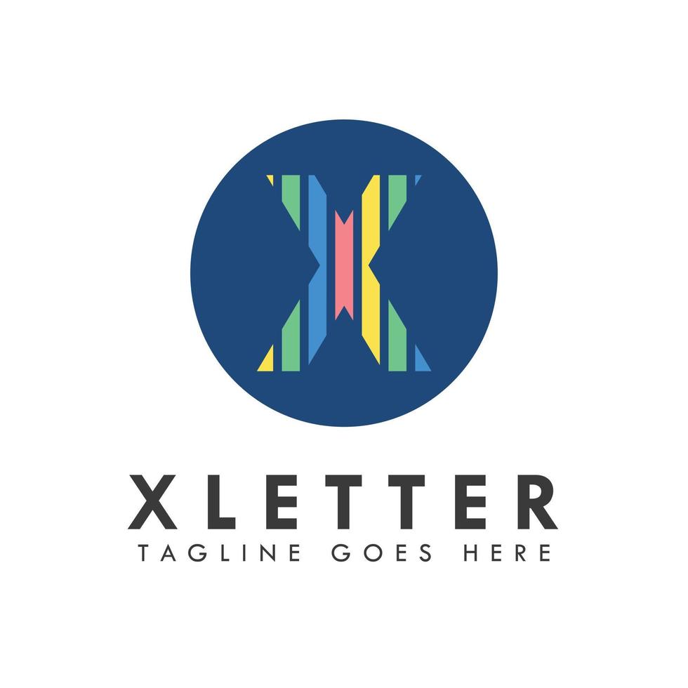 Logo und Icon-Design für Buchstaben x vektor