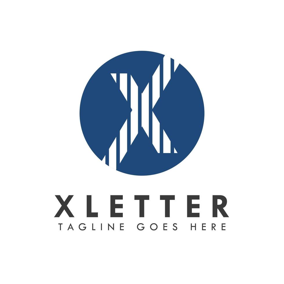 Logo und Icon-Design für Buchstaben x vektor