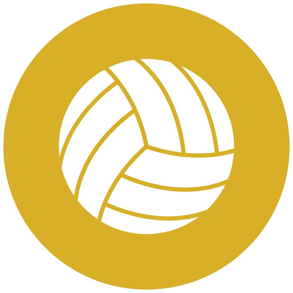 Volleyball-Symbolstil vektor