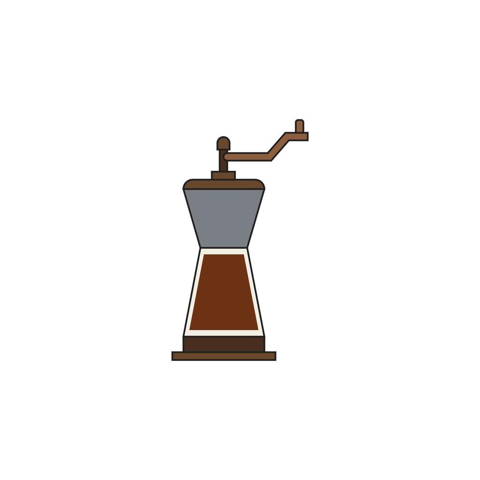 Kaffeemühlenvektor für die Symboldarstellung der Website vektor