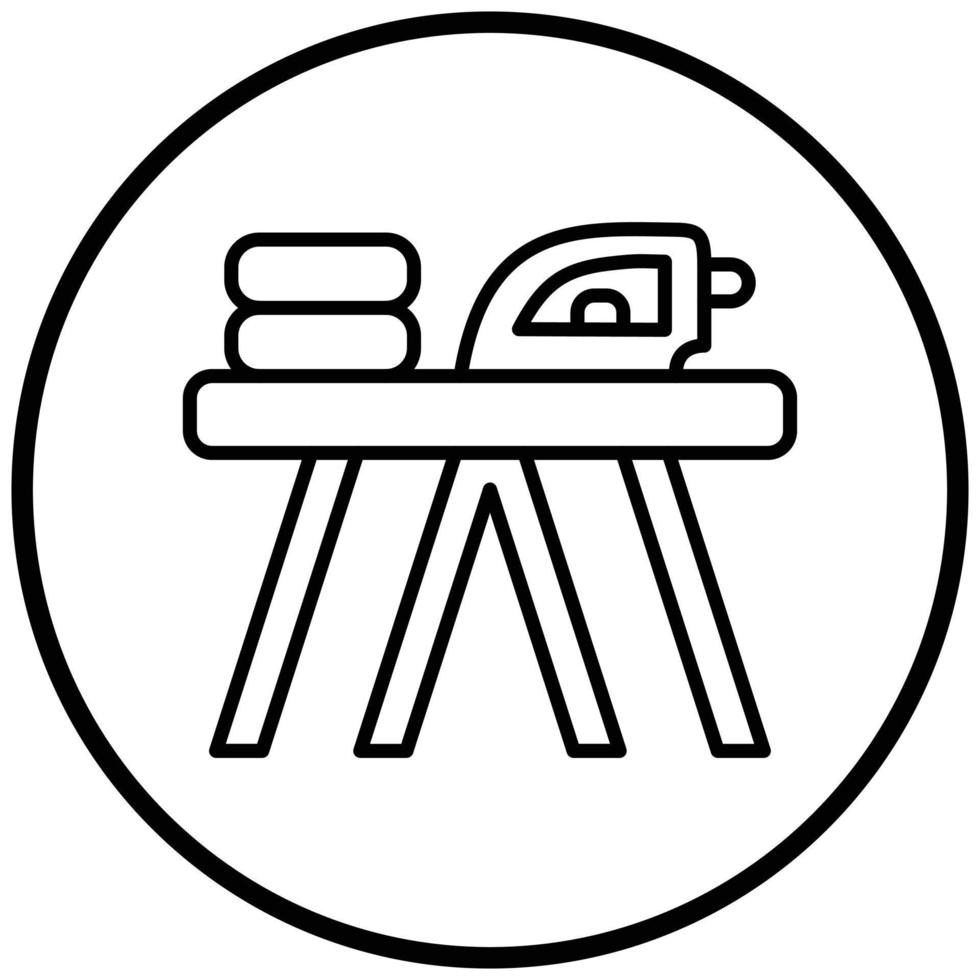 Bügelbrett-Icon-Stil vektor