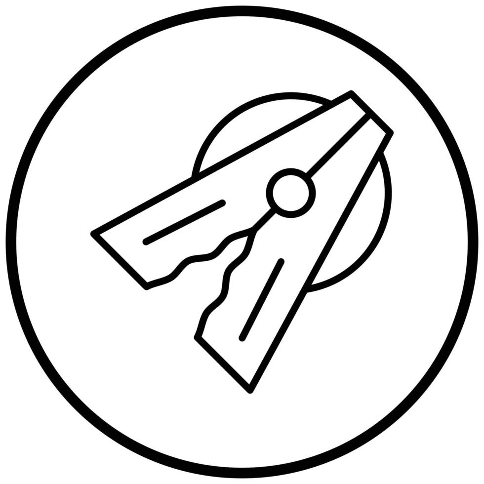 Wäscheklammer-Icon-Stil vektor