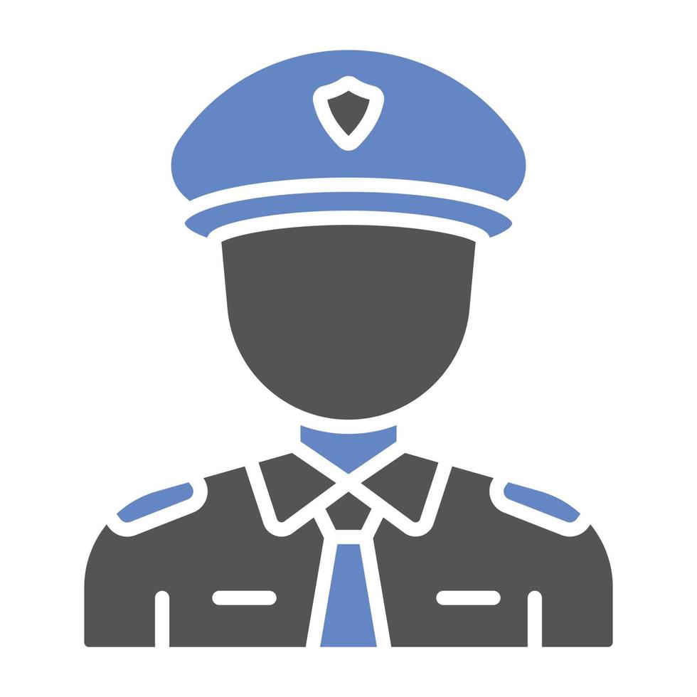 Polizist-Symbol-Stil vektor