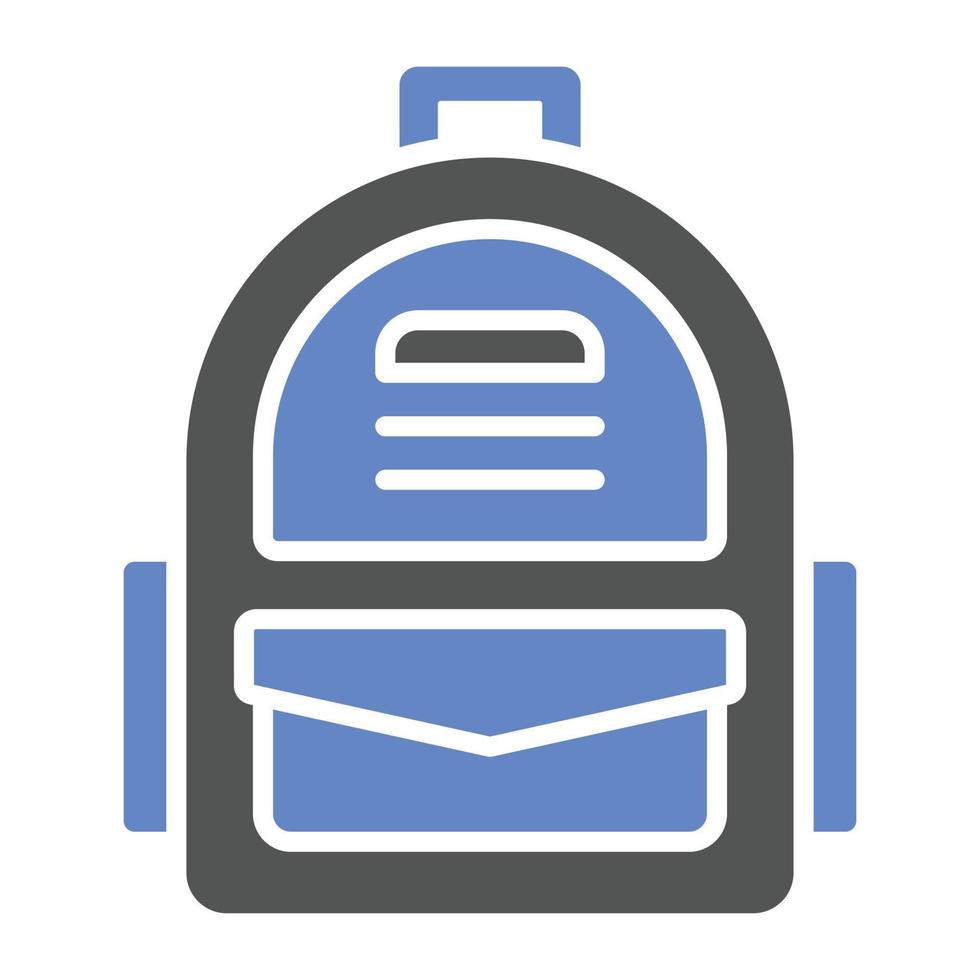 Armee-Rucksack-Icon-Stil vektor