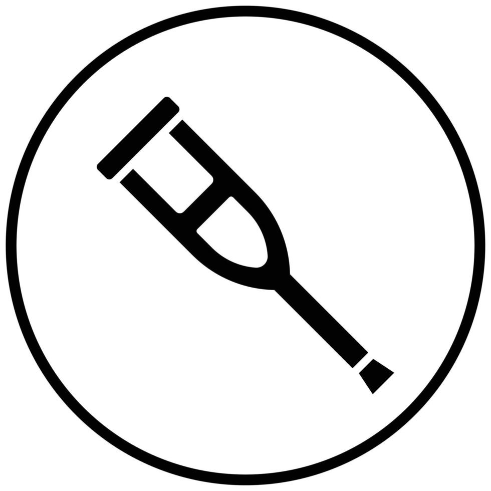 Krücken-Icon-Stil vektor