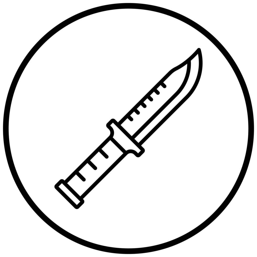 armékniv ikon stil vektor
