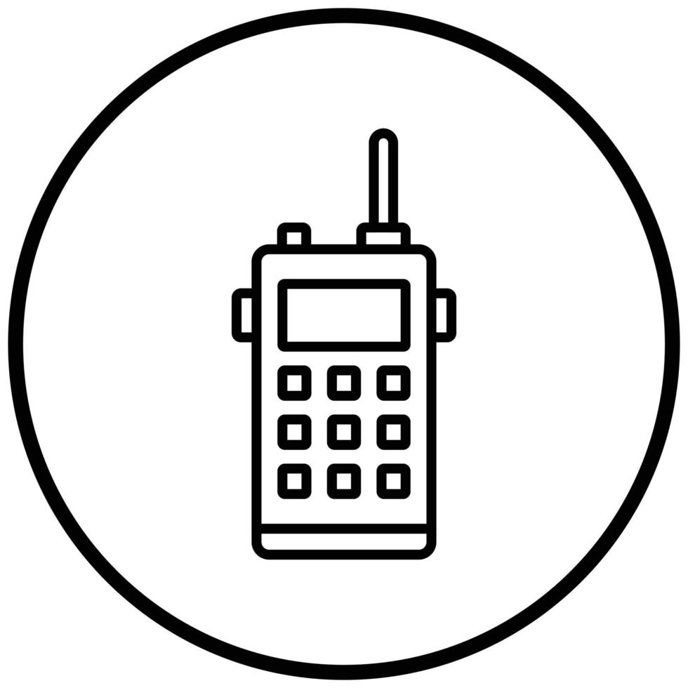 Walkie-Talkie-Icon-Stil vektor