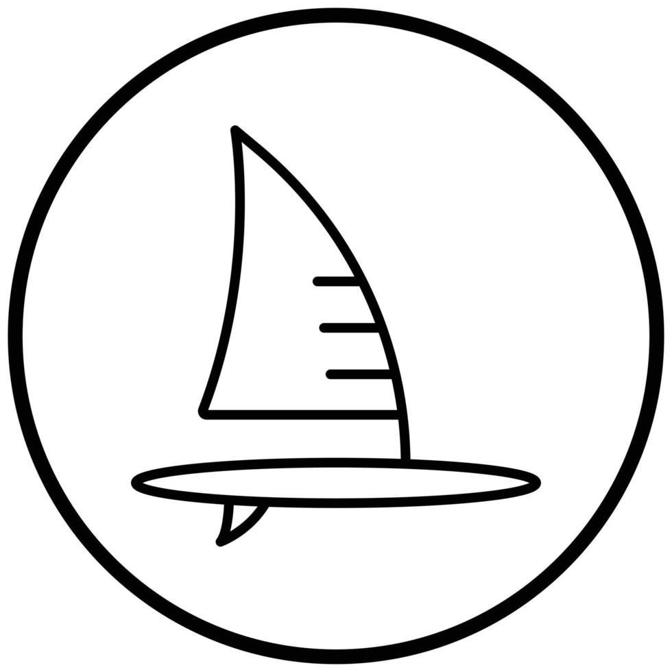 Windsurf-Icon-Stil vektor