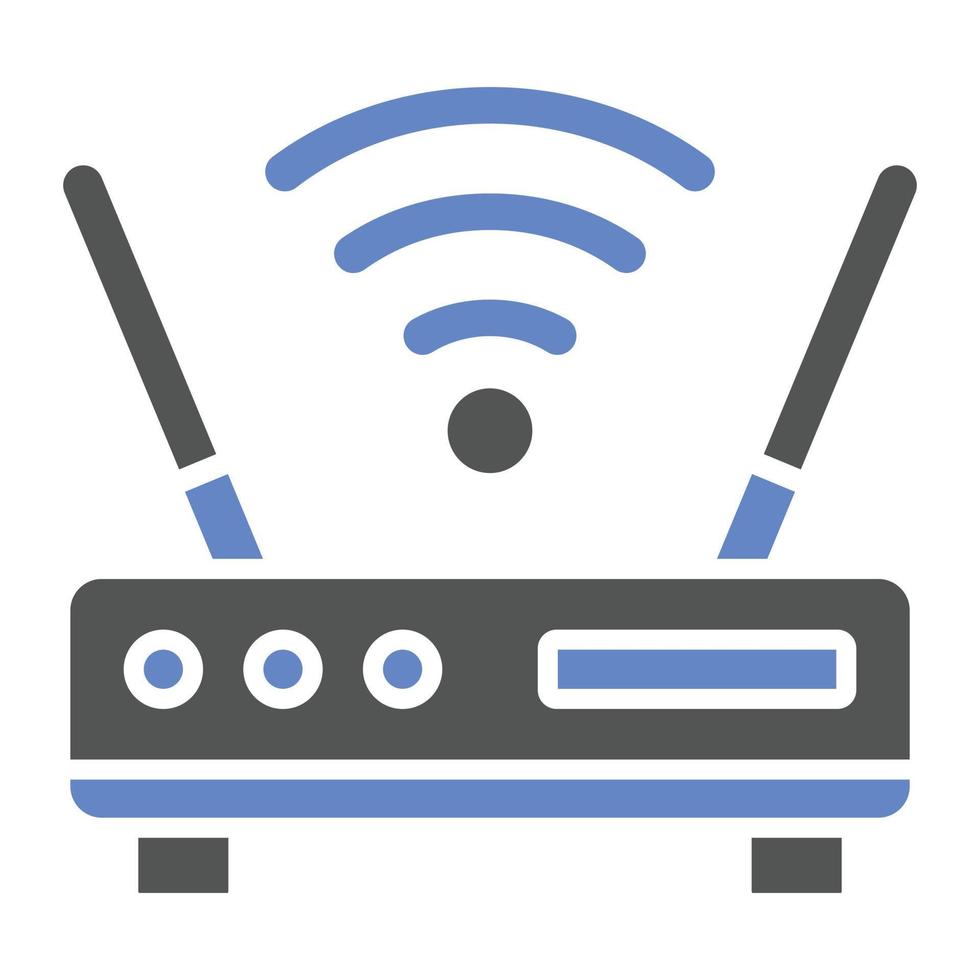 WLAN-Router-Symbolstil vektor