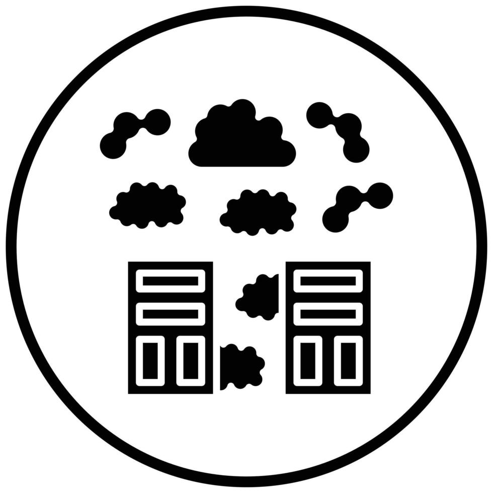 Smog-Symbolstil vektor