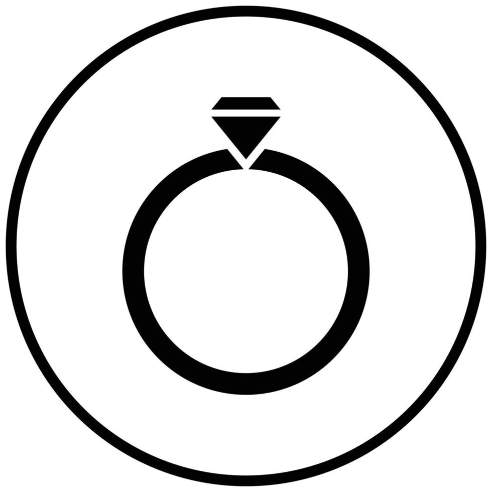 Trauringe-Icon-Stil vektor