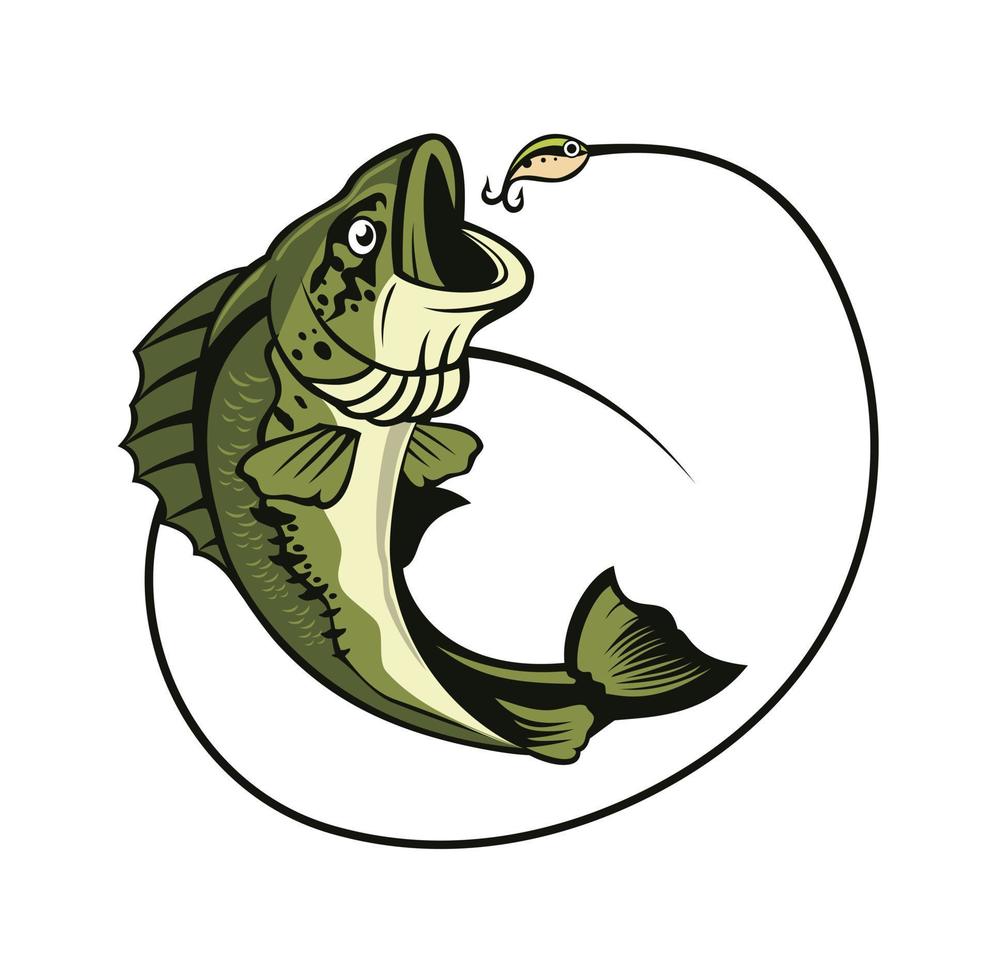 Fisch-Logo-Design-Illustration vektor