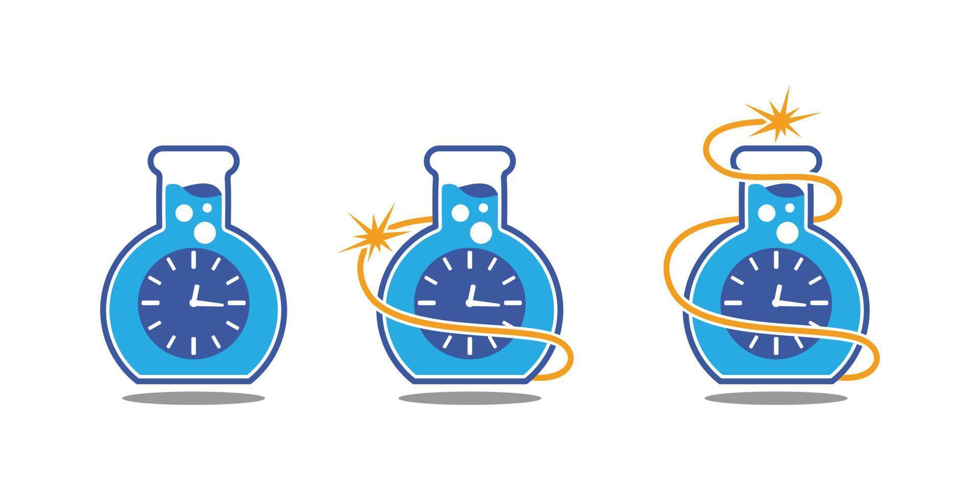 barn lab logotyp med experiment glas design illustration vektor