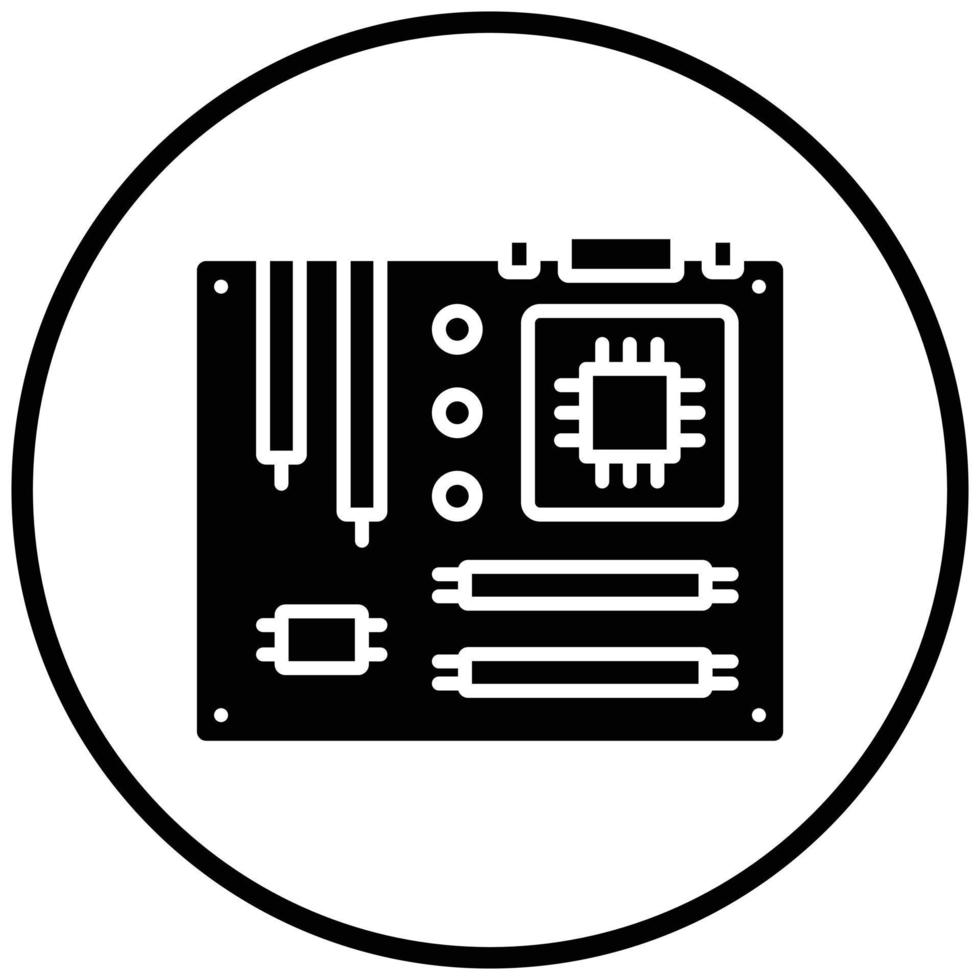 Motherboard-Icon-Stil vektor