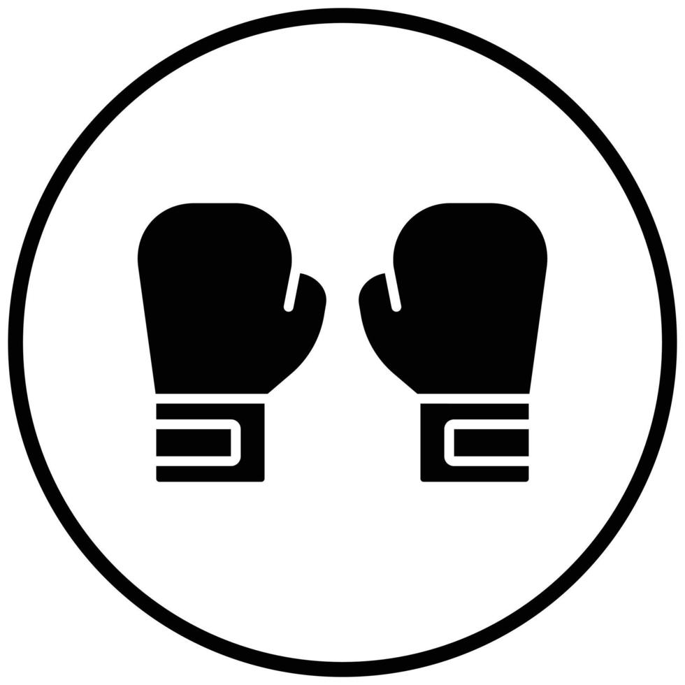 Boxhandschuhe Icon-Stil vektor