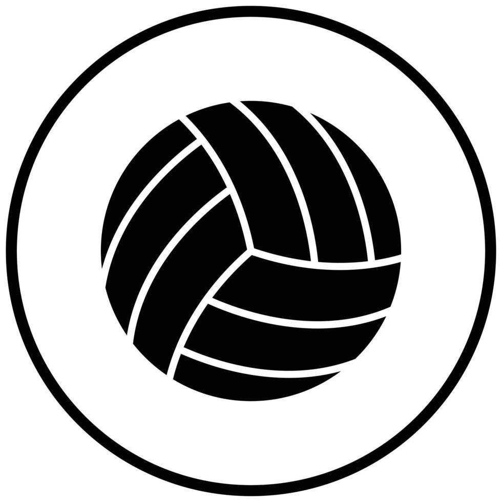 Volleyball-Symbolstil vektor