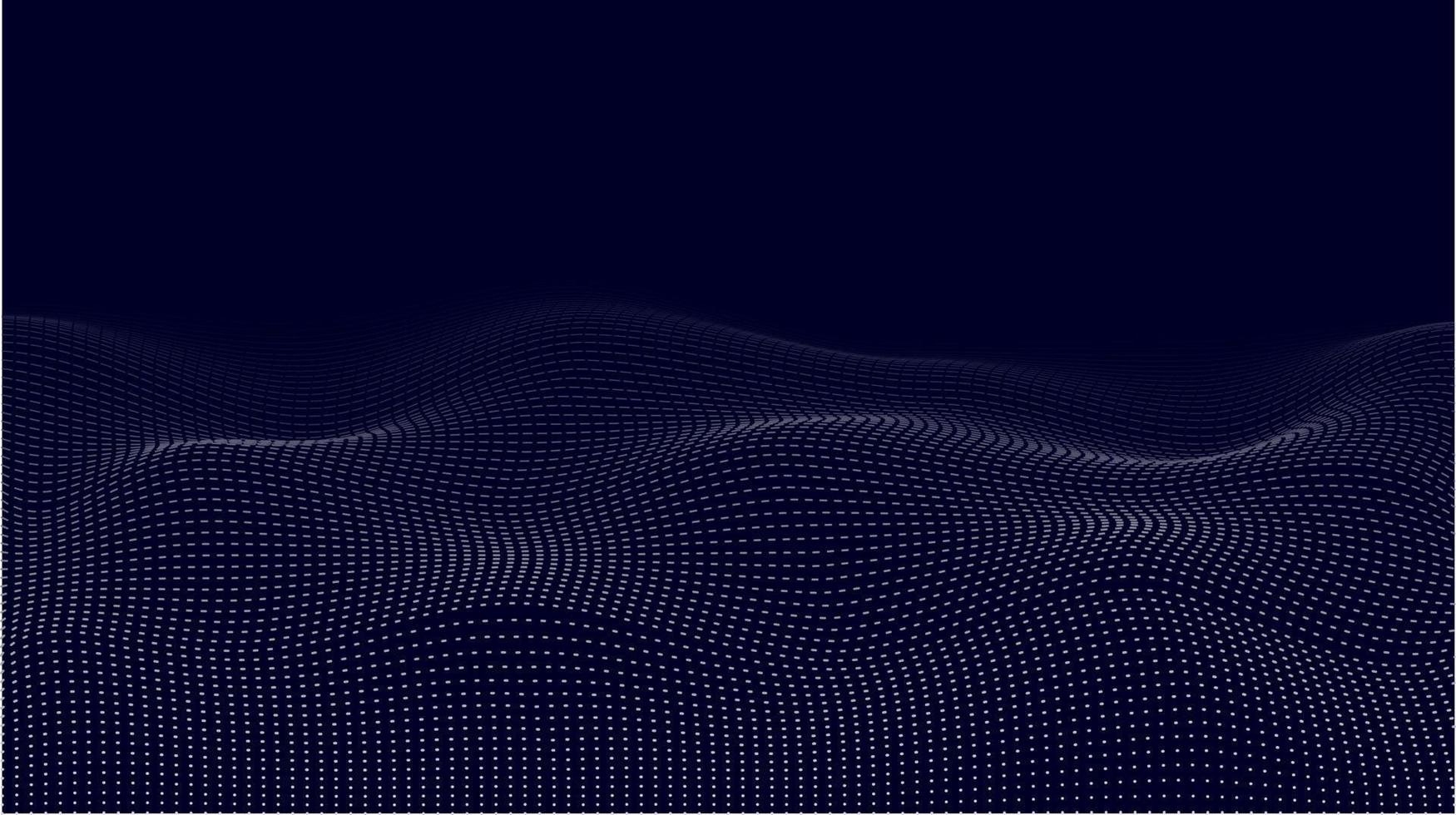 dynamisk partikelvågdesign. abstrakt bakgrund med vågiga partiklar. vektor illustration