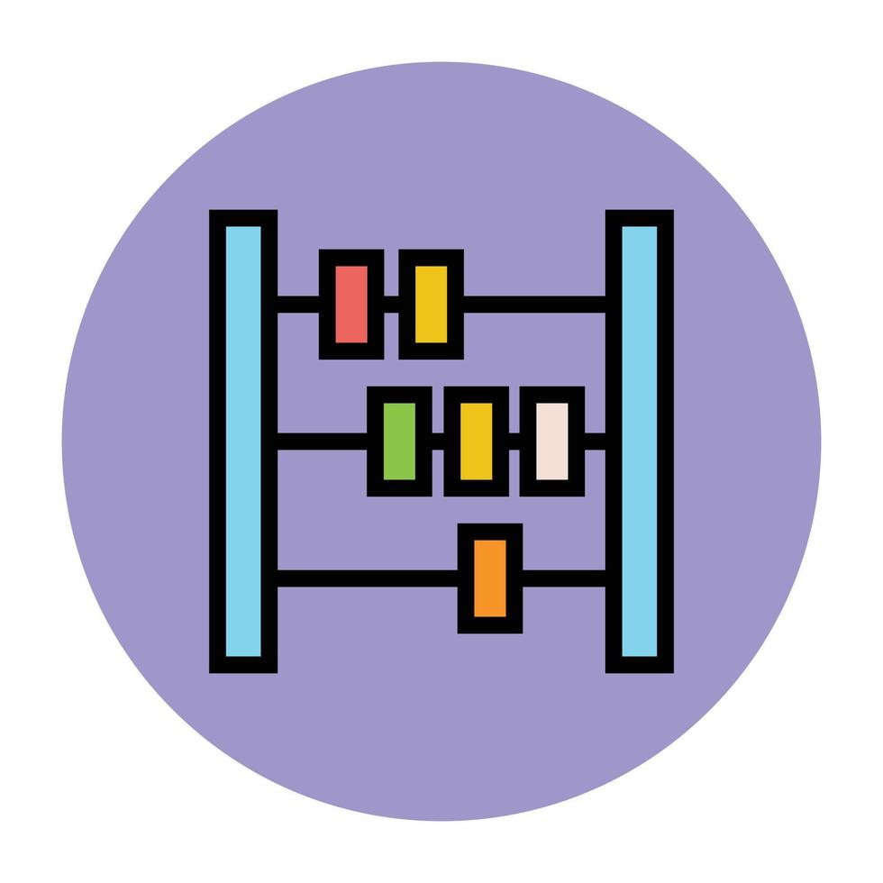 trendige Abakus-Konzepte vektor