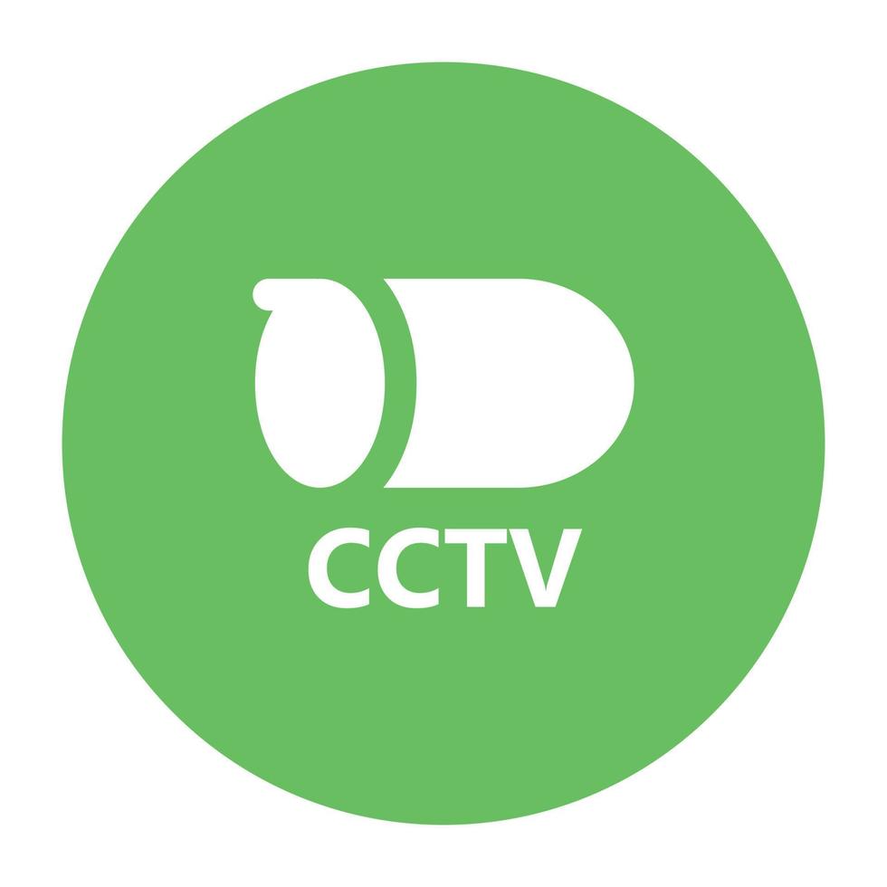 trendiga CCTV-koncept vektor