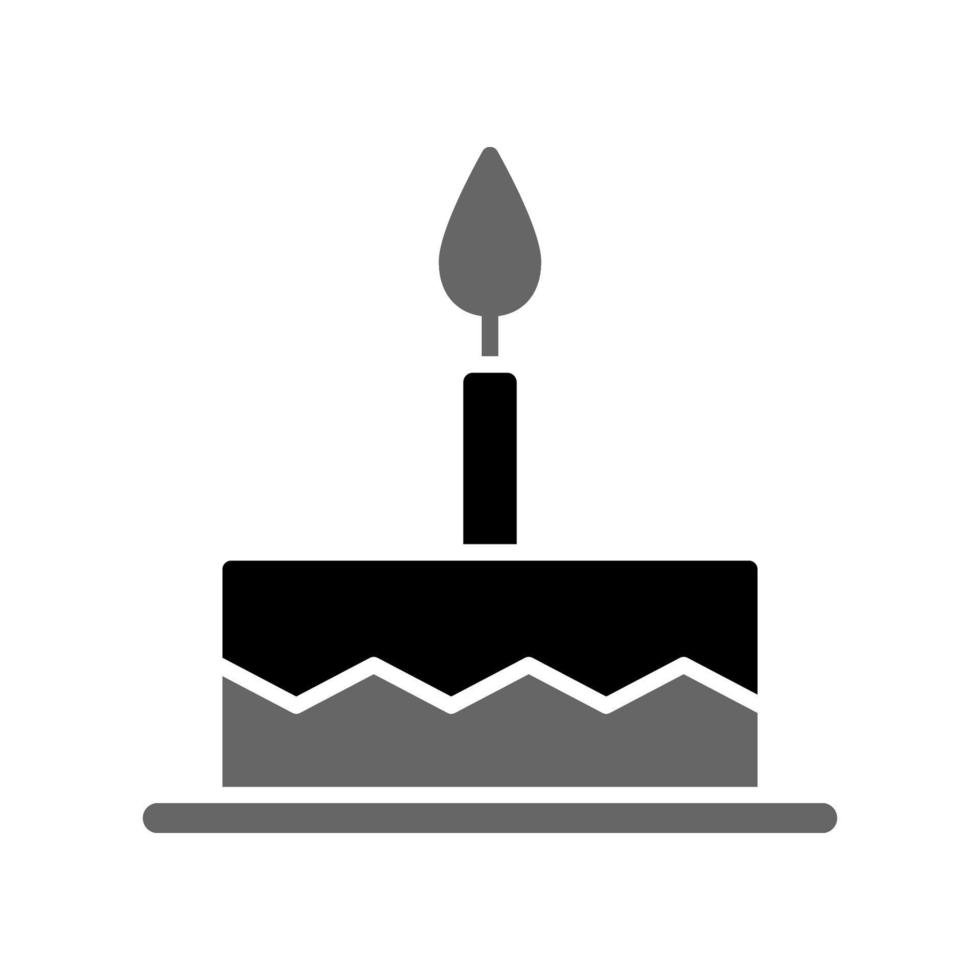 Abbildung Vektorgrafik Geburtstagskuchen-Symbol vektor