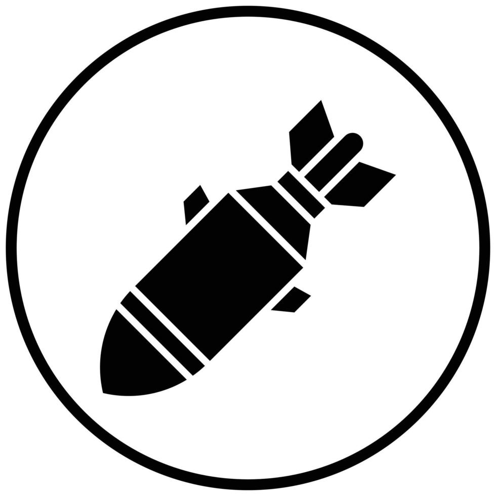 armé bomb ikon stil vektor