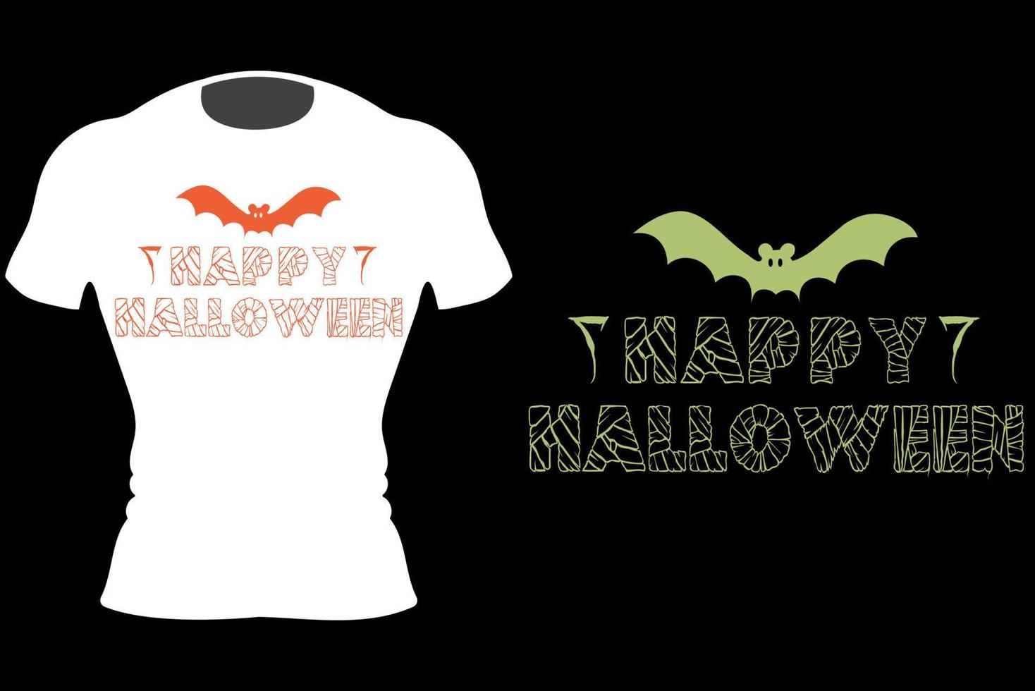 bat happy halloween t-shirt design vektor