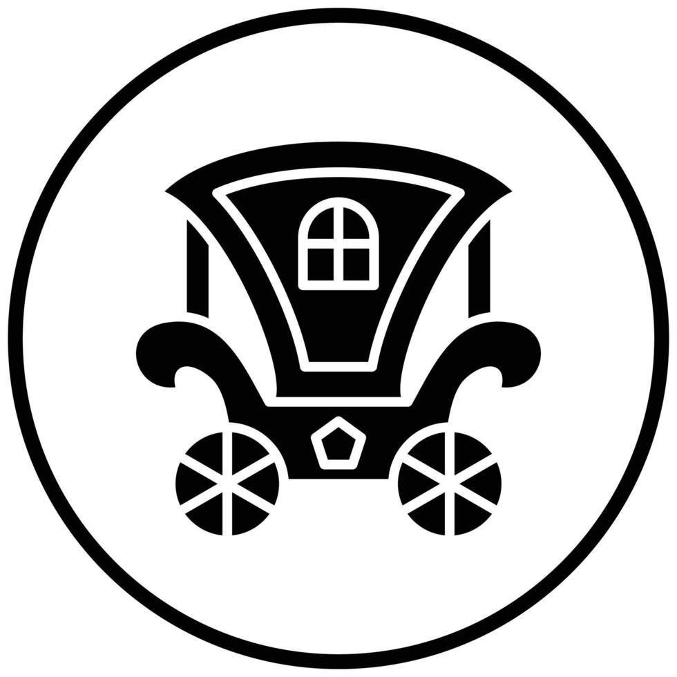 Kutsche-Symbol-Stil vektor