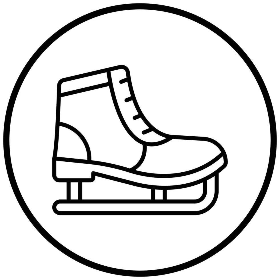 Schlittschuh-Icon-Stil vektor