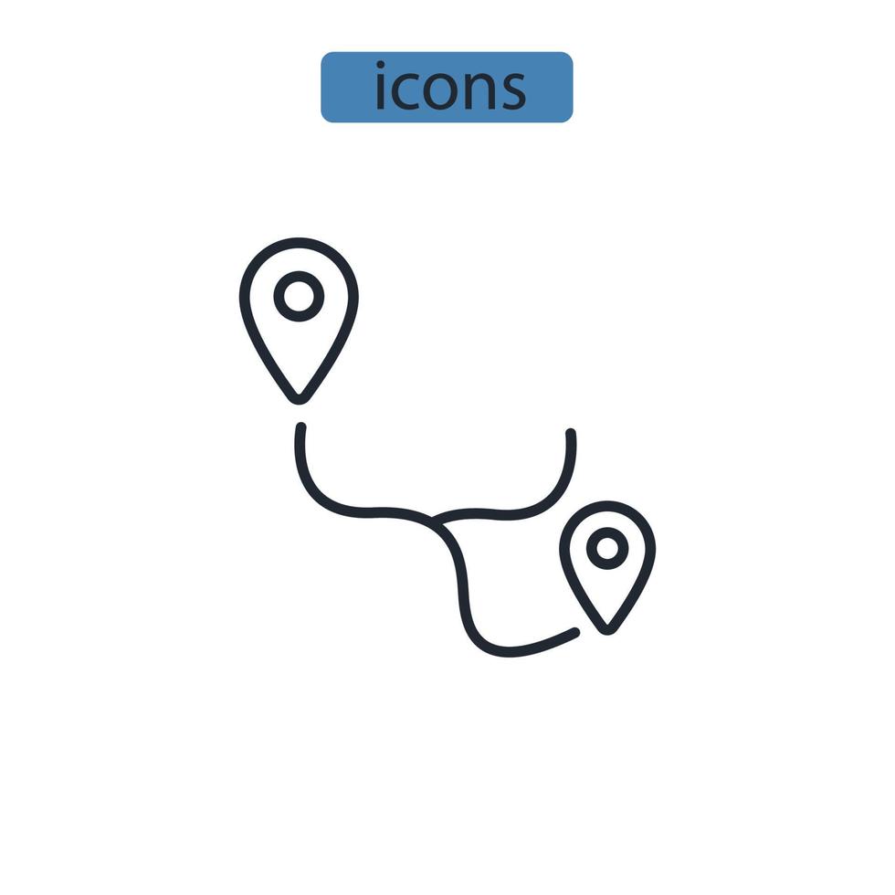 rutt ikoner symbol vektor element för infographic webben