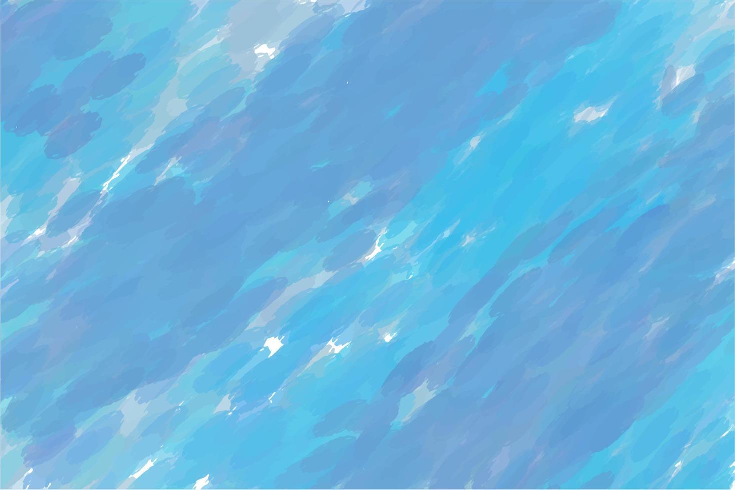aquarellhintergrund in blautönen, mit ausgeprägten strichen auf einer weißen leinwand, blaue lagune, meeresbrise, hintergrund für ein banner vektor