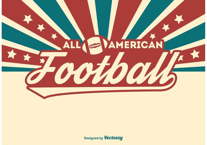 Amerikanische Fußball Illustration vektor