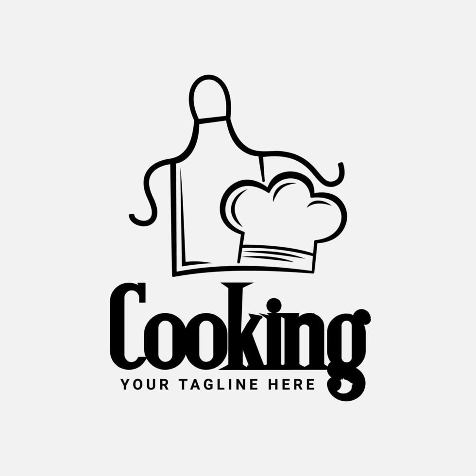 matlagning logotyp mall för kock vektor