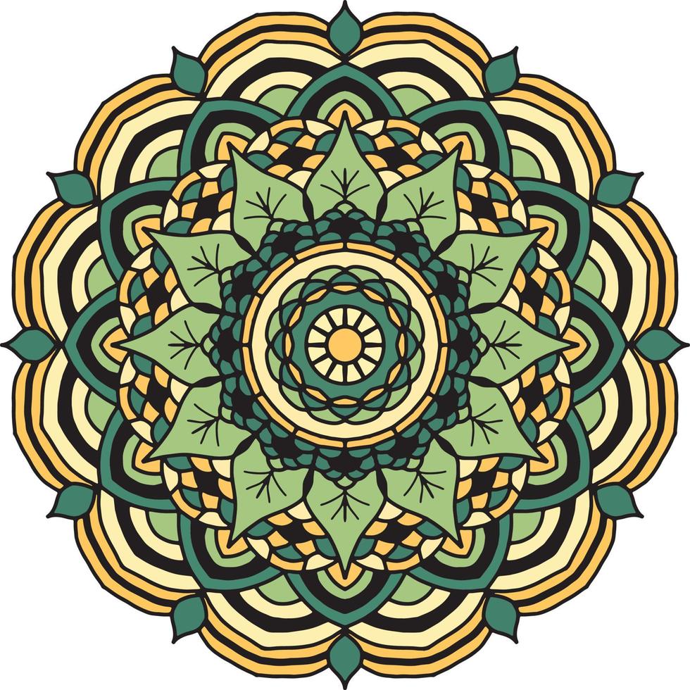 bunter Mandala-Hintergrund, dekorative runde Ornamente. ungewöhnliche Blütenform. orientalischer Vektor, Anti-Stress-Therapiemuster. Designelemente weben, vektor