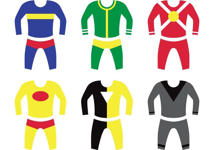 Superhero Kids Costume Vectors