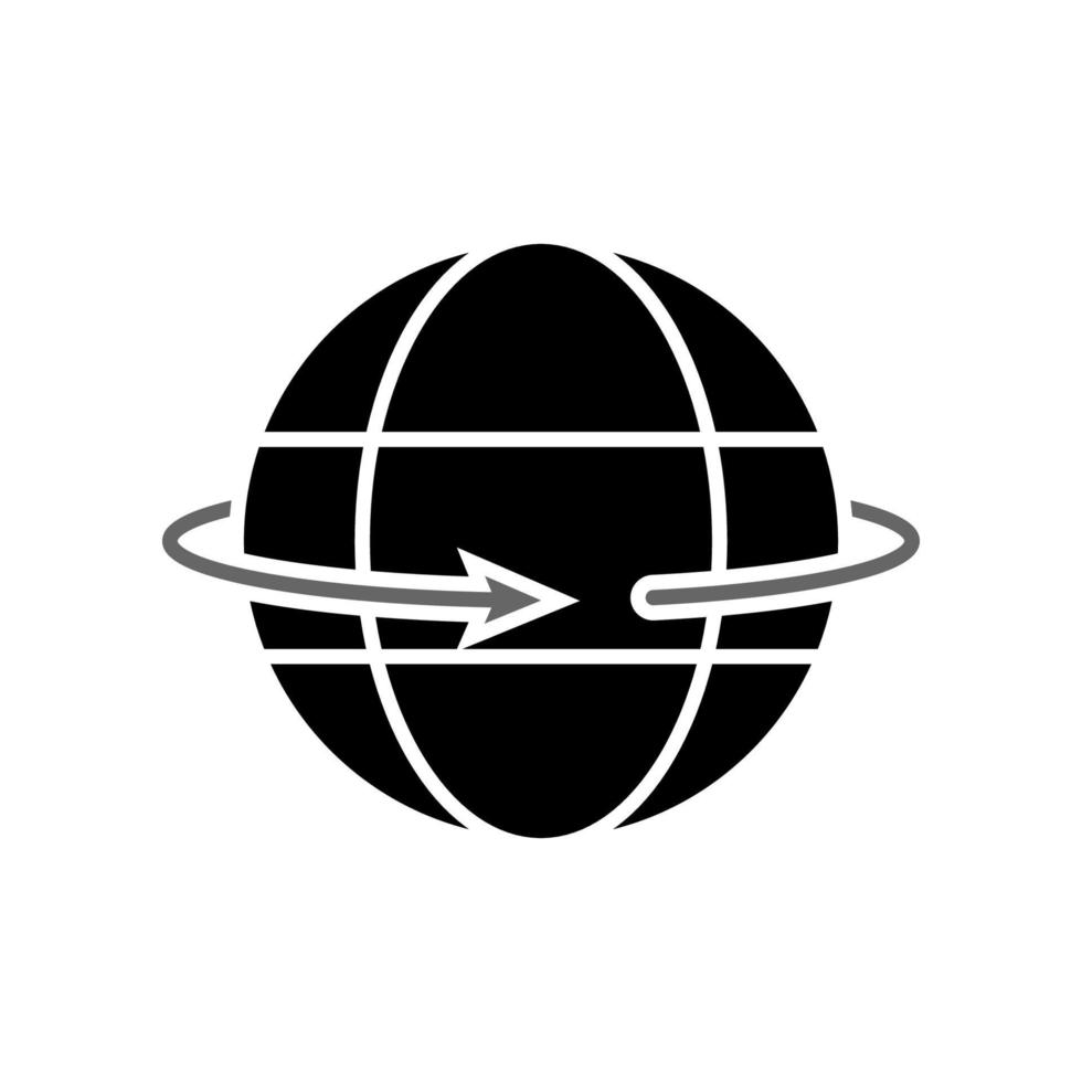 Abbildung Vektorgrafik des Globus-Symbols vektor