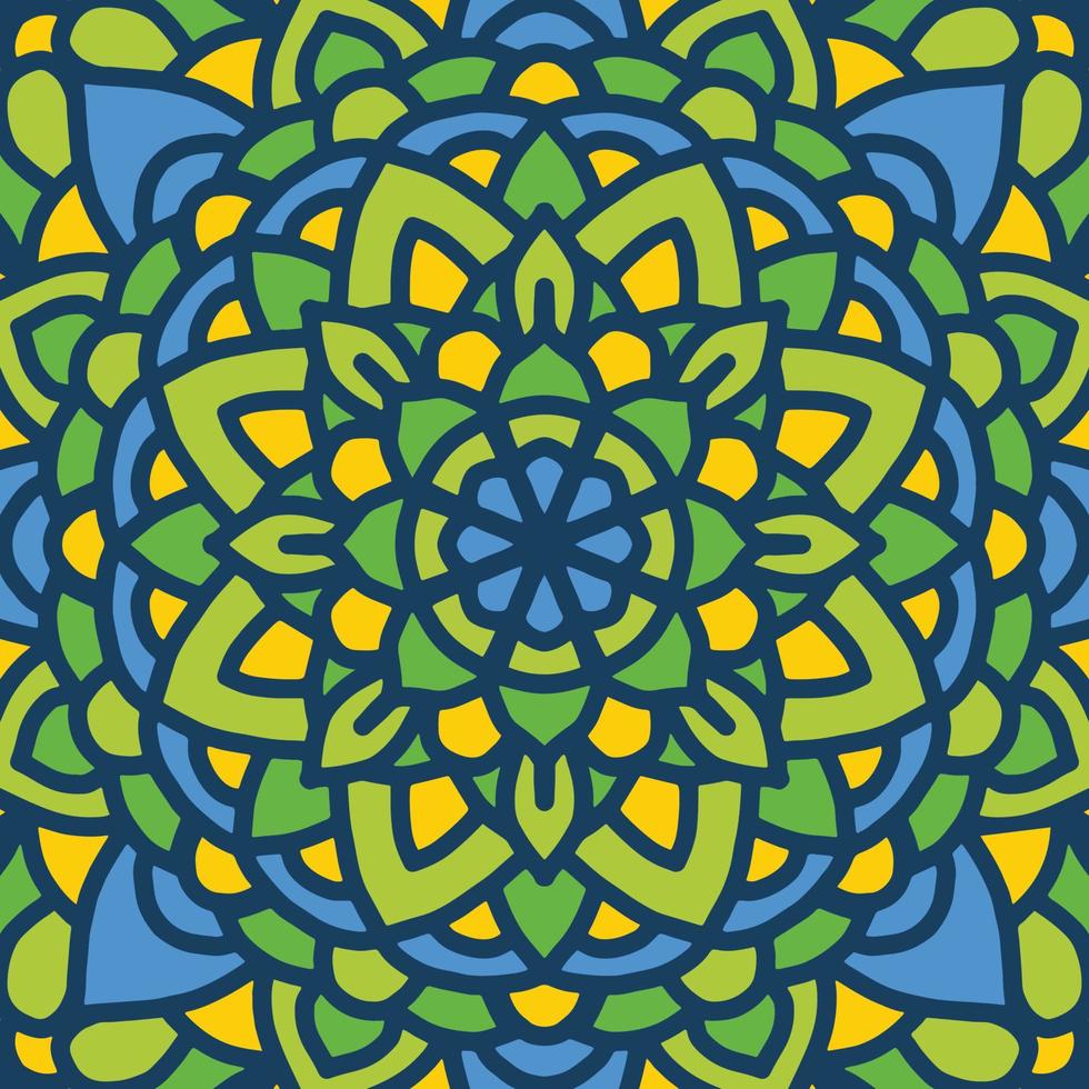 bunter Mandala-Hintergrund, dekorative runde Ornamente. ungewöhnliche Blütenform. orientalischer Vektor, Anti-Stress-Therapiemuster. Designelemente weben, vektor