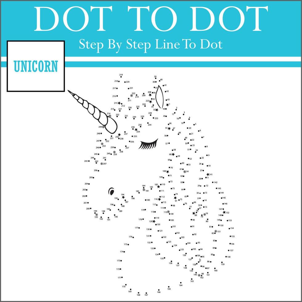 connect the dots kids pussel arbetsblad vektor