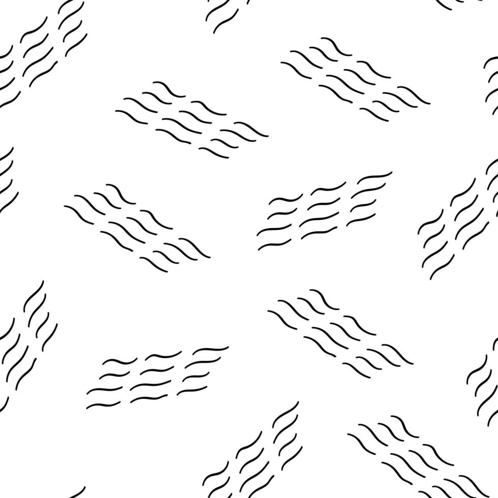 enkla abstrakta element svarta och vita parallella linjer formar sömlösa mönster, upprepa geometrisk prydnad för textil, presentpapper, heminredning vektor