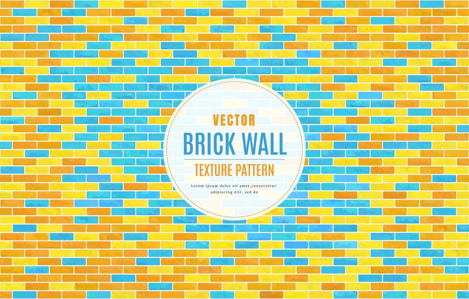 bunter Block Mauer Muster Textur Hintergrund vektor