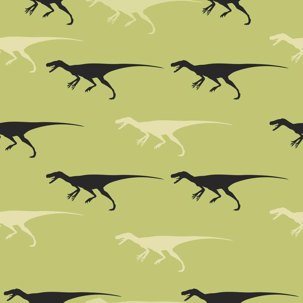 ett mönster med dinosaurier. vektor