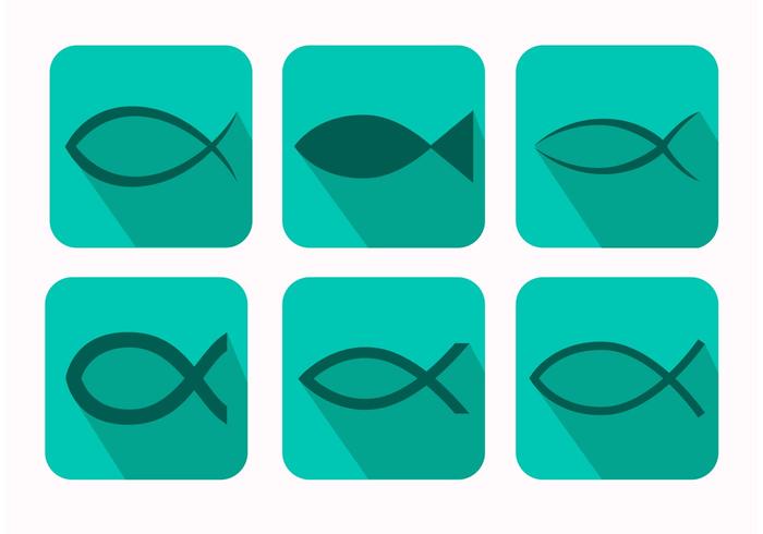 Christliche Fisch-Symbol-Vektoren vektor