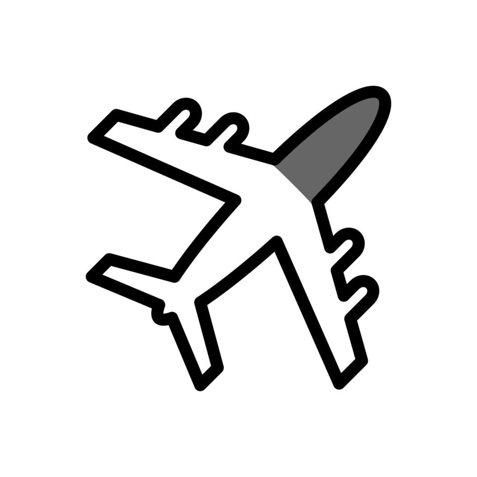 Illustrationsvektorgrafik des Flugzeugsymbols vektor