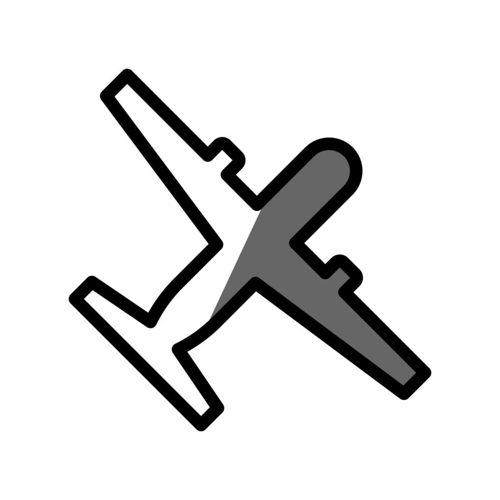 Illustrationsvektorgrafik des Flugzeugsymbols vektor