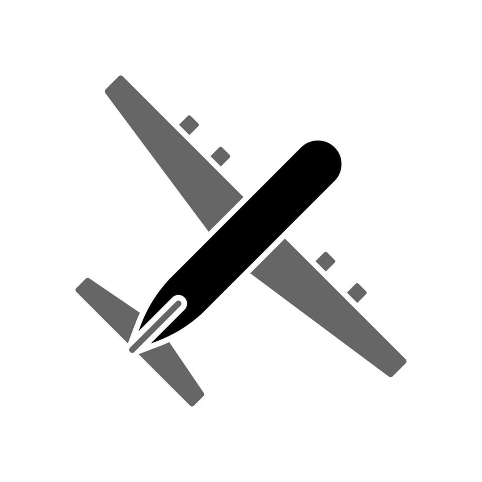 Illustrationsvektorgrafik des Flugzeugsymbols vektor