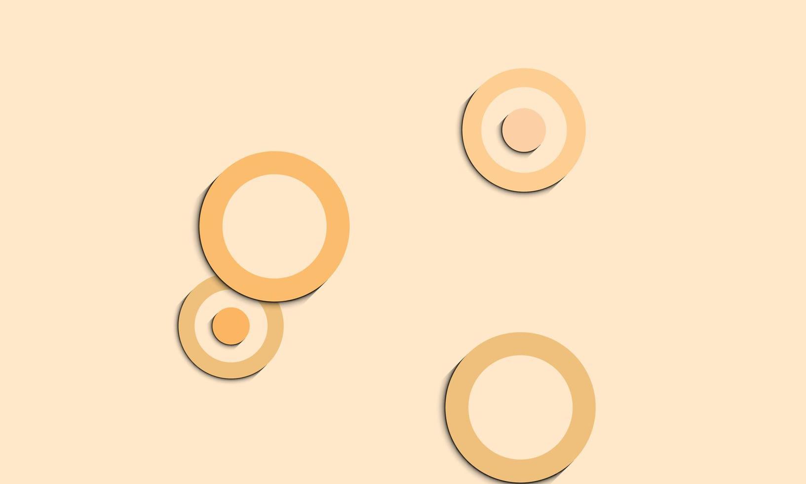 abstrakte orange blasen mit buntem verlauf. vektor