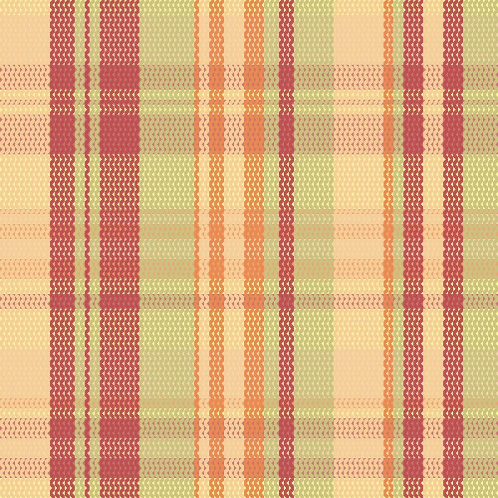 Tartan-Plaidmuster mit Textur und warmer Farbe. vektor