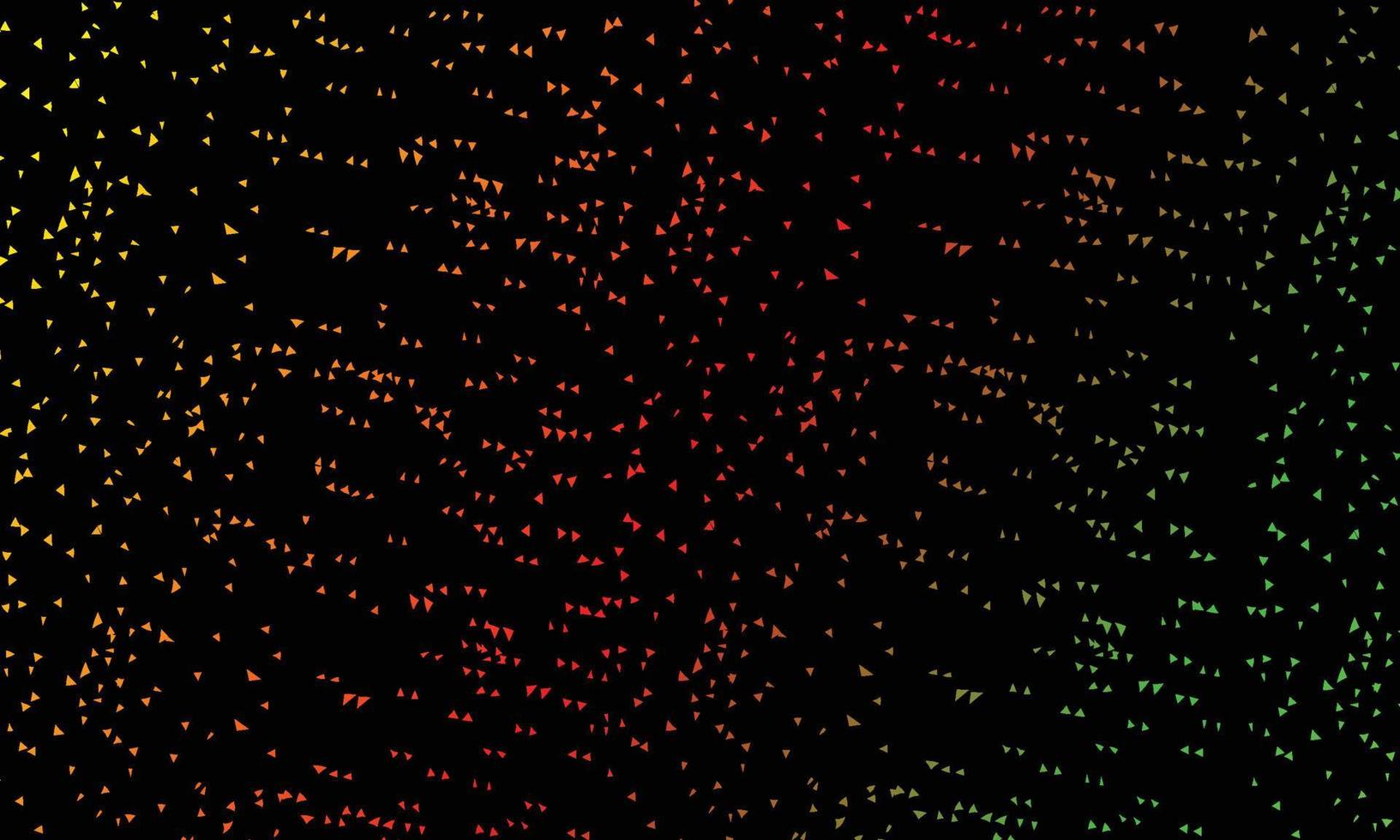 dunkles, farbenfrohes Vektorlayout mit Dreiecken. vektor