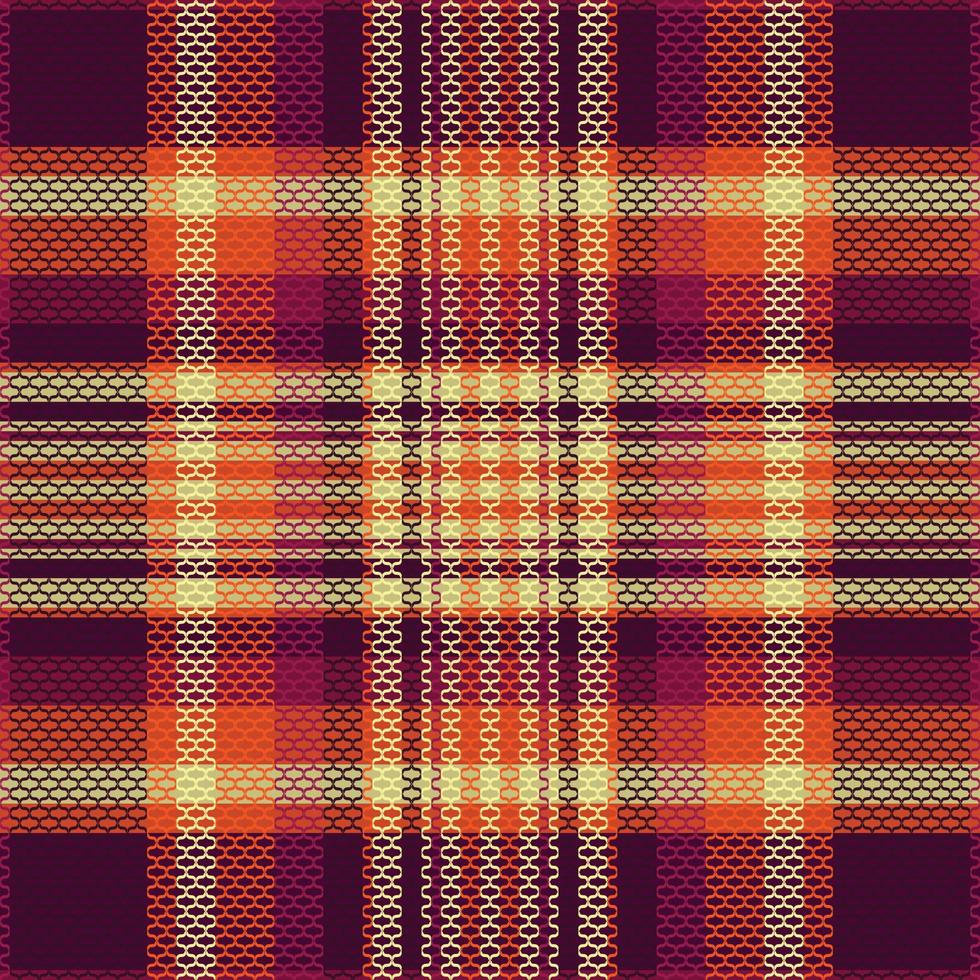 tartan plädmönster med textur och varm färg. vektor