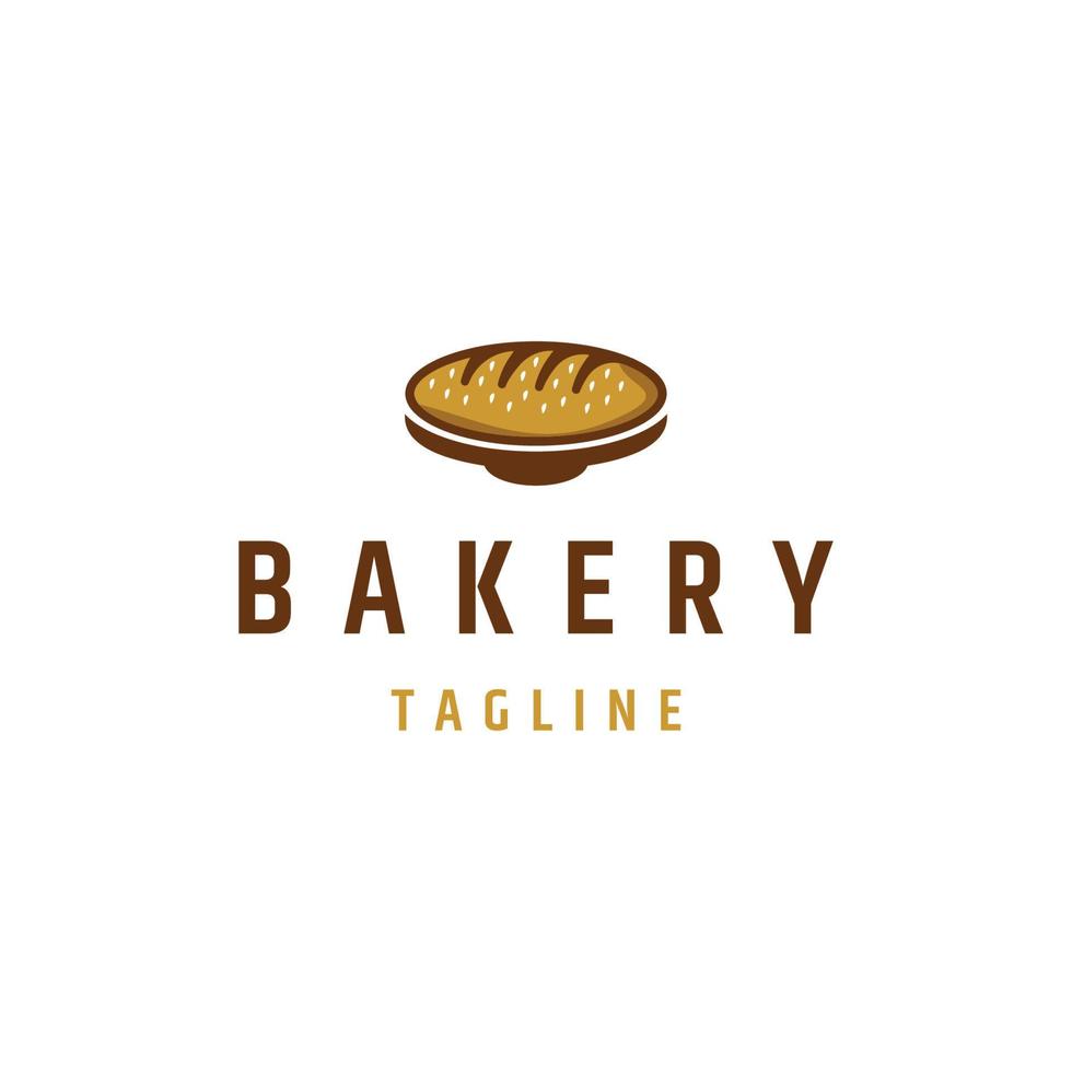 Bäckerei-Weizen-Logo-Icon-Design-Vorlage flacher Vektor