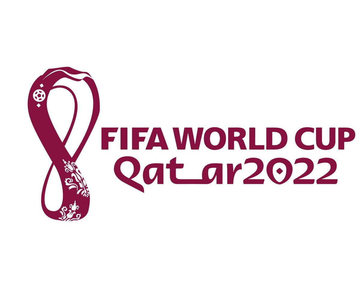 mondial fifa världsmästerskap i qatar 2022 officiella logotyp mästare symbol design vektor abstrakt illustration